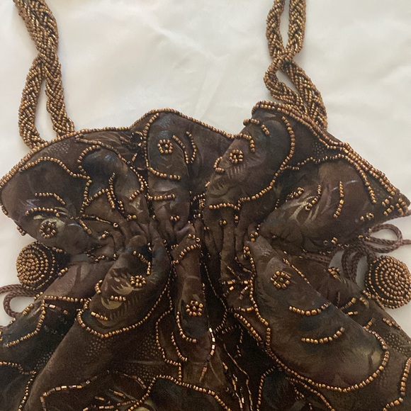 Milady Beaded Drawstring Purse - Picture 2 of 6